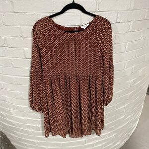 Eesome Floral Rust Dress